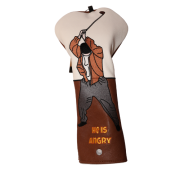 “He Is Angry” Driver Headcover — Power Swing Cartoon Golf Cover