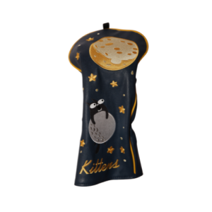 Kittens in the Moonlight Driver Headcover — Night Sky Cat Golf Cover