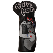 Only Pars Patriotic Rosie Driver Headcover — Embroidered USA Pin-Up Golf Cover