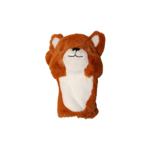 Russet Plush Fox Driver Headcover — Soft Faux Fur Golf Club Cover & Novelty Hat
