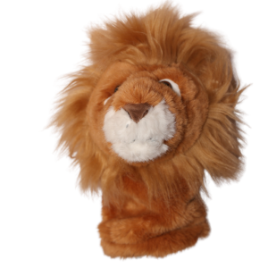 Regal Lion Plush Driver Headcover — Soft Faux-Fur Mane Golf Cover