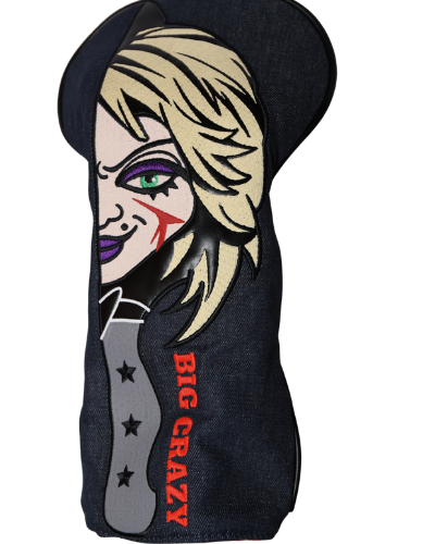 Big Crazy Driver Headcover — Edgy Cartoon Villain Golf Cover