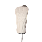 White Star Quilted Driver Headcover — Clean Minimalist Golf Cover
