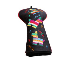 Fiesta Piñata Driver Headcover — Colorful Party Embroidered Golf Cover