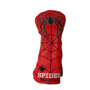 Spider Web Driver Headcover — Red Web Pattern & Bold Spider Golf Cover