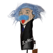 Mad Scientist Plush Driver Headcover — Whimsical Blue-Haired Golf Cover