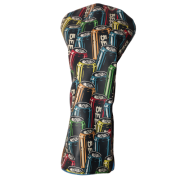Pop Top Beer Cans Driver Headcover — Colorful Beverage Pattern Golf Cover