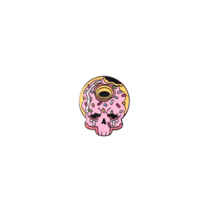 Donut Skull Ball Marker — Pink Frosted Donut Skull Design