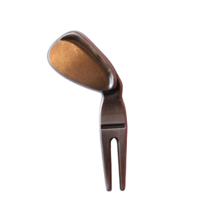 Classic Chrome Golf Divot Tool — Sleek Metal Pitch Mark Repair Tool